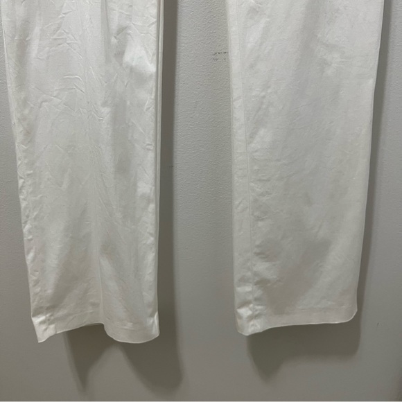 MAXMARA SOLID WHITE TROUSERS - Picture 4 of 12
